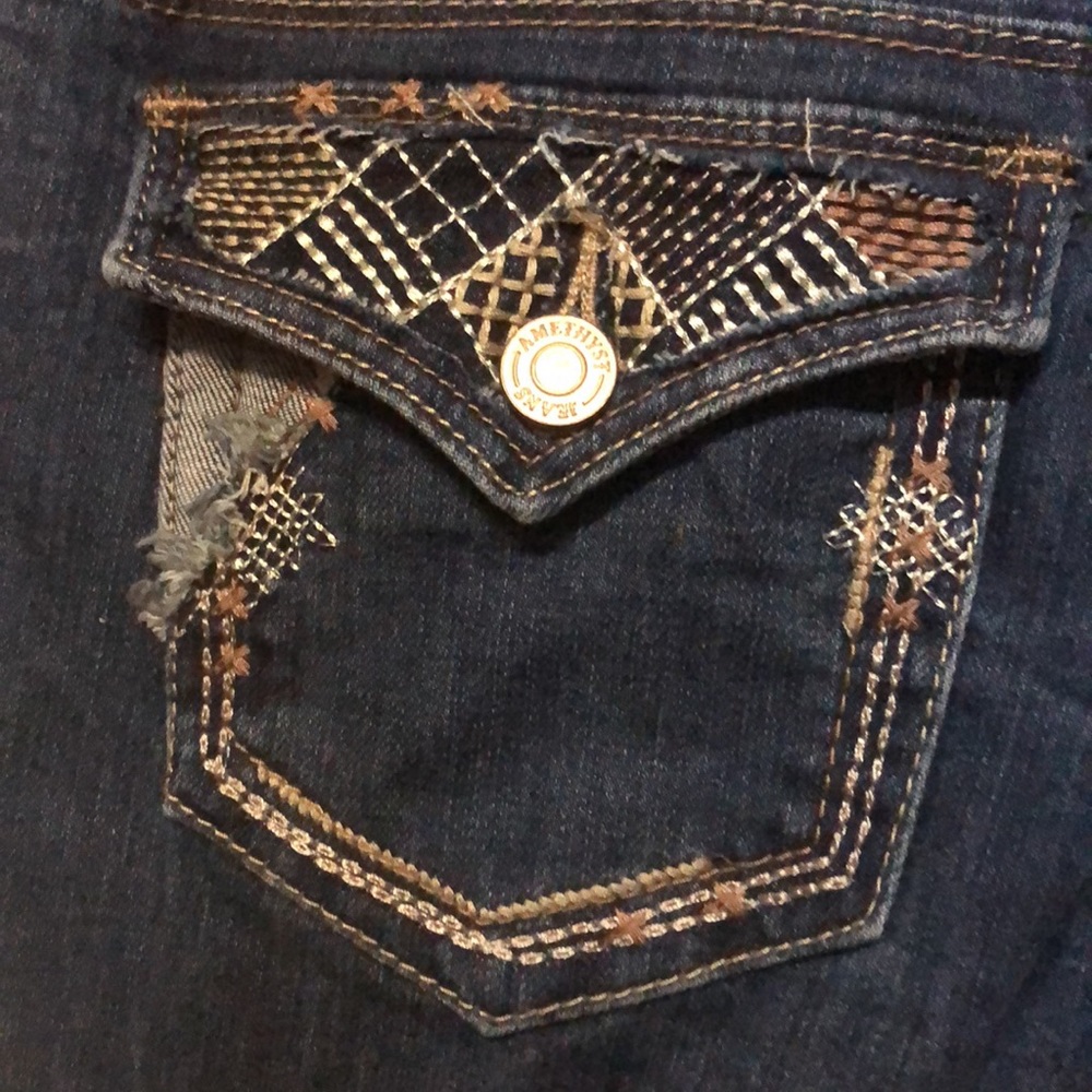 #1805 Amethyst Jeans NWT Sz 3 low rise slim boot - Picture 10 of 11